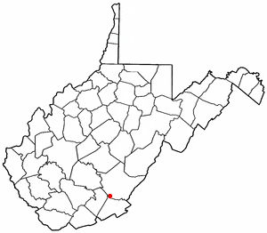 Location of Alderson, West Virginia