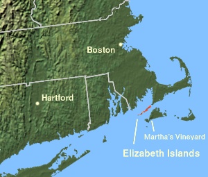 The Elizabeth Islands, off the coast of Massachusetts