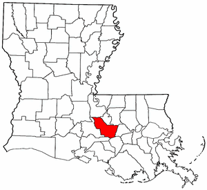 Image:Map of Louisiana highlighting Iberville Parish.png