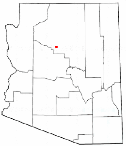 Location of Williams, Arizona