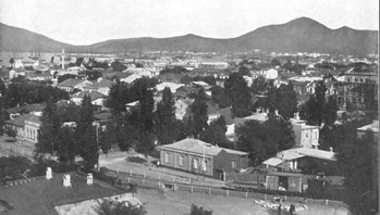 A view of Batumi, circa, 1911, towards the mountains
