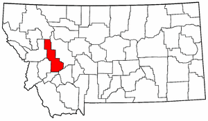 Image:Map of Montana highlighting Powell County.png