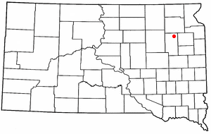 Location of Bradley, South Dakota