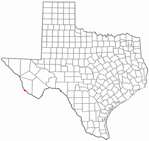 Location of Presidio, Texas