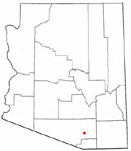 Location of Sahuarita, Arizona