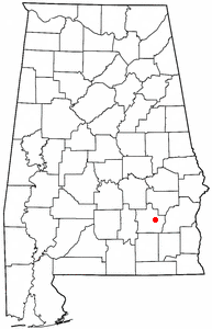 Location of Banks, Alabama