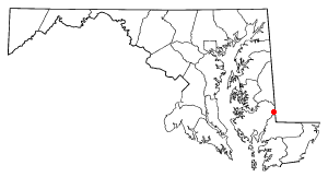 Location of Galestown, Maryland