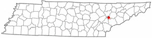 Location of Farragut, Tennessee