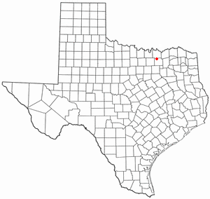Location of Weston, Texas