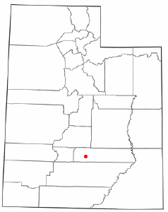Location of Torrey, Utah