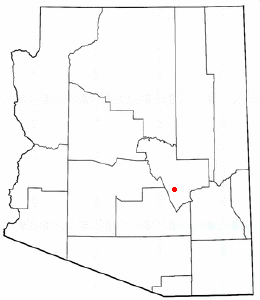 Location of Central Heights-Midland City, Arizona