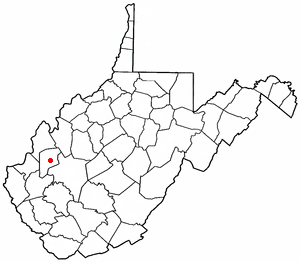 Location of Bancroft, West Virginia