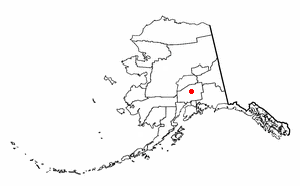 Location of Trapper Creek, Alaska