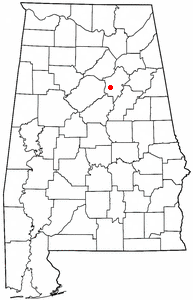 Location of Branchville, Alabama