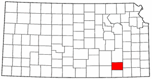 Image:Map of Kansas highlighting Elk County.png