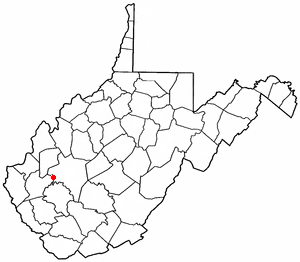 Location of Alum Creek, West Virginia