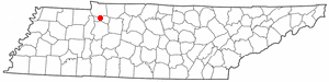 Location of Tennessee Ridge, Tennessee