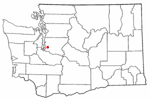 Location of Kent, Washington