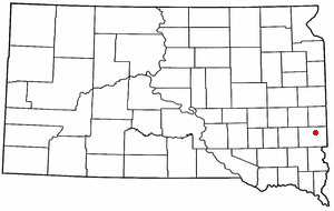 Location of Baltic, South Dakota