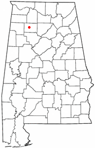 Location of Double Springs, Alabama
