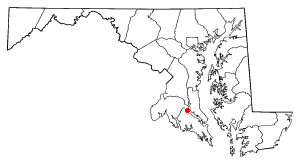 Location of Golden Beach, Maryland