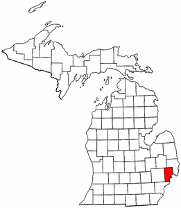 Image:Map of Michigan highlighting Macomb County.png