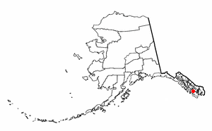 Location of Naukati Bay, Alaska