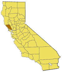 Image:California map showing Sonoma County.png