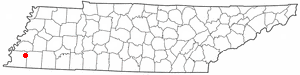 Location of Arlington, Tennessee