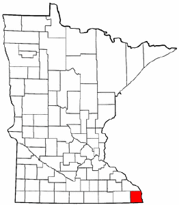 Image:Map of Minnesota highlighting Houston County.png