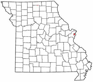 Location of Hillsdale, Missouri