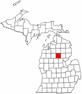 Image:Map of Michigan highlighting Roscommon County.png