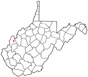 Location of Leon, West Virginia
