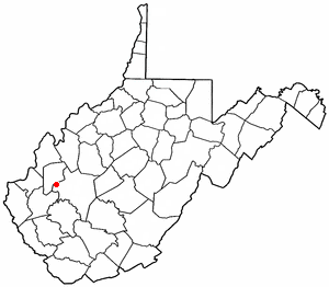 Location of Nitro, West Virginia