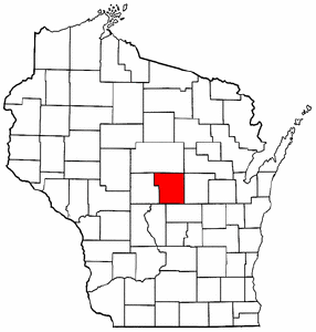 Image:Map of Wisconsin highlighting Portage County.png