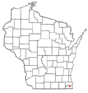 Location of Paris, Wisconsin
