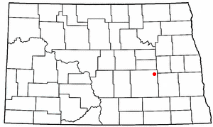 Location of Courtenay, North Dakota