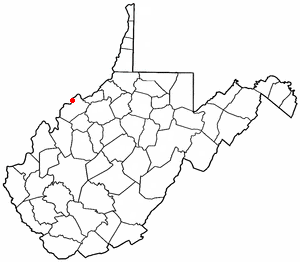 Location of Vienna, West Virginia