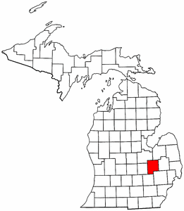 Image:Map of Michigan highlighting Genesee County.png