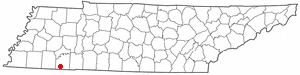 Location of Ramer, Tennessee