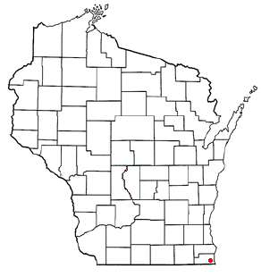 Location of Pleasant Prairie, Wisconsin