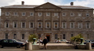 Leinster House18th century ducal palace now the seat of parliament.