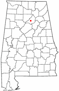 Location of Nectar, Alabama