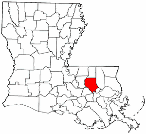 Image:Map of Louisiana highlighting Livingston Parish.png