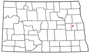 Location of Finley, North Dakota