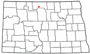 Location of Newburg, North Dakota