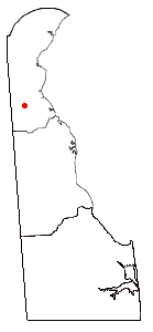 Location of Townsend, Delaware