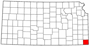 Image:Map of Kansas highlighting Cherokee County.png