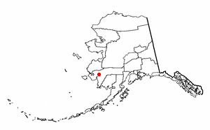 Location of Akiak, Alaska