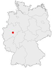 Map of Germany showing Balve